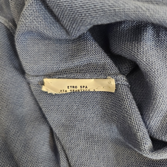 Etro Blue Ruffle Cardigan - Picture 6 of 6